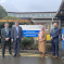 From left to right Dr Emma Sircar, Okehampton Medical Centre; James Page, NHS Property Services; Mel Stride, MP for Central Devon and Secretary of State for Work and Pensions; Christine Marsh, Okehampton Town Council, Richard Colman, Okehampton Town Council; Alex Degan, NHS Devon.